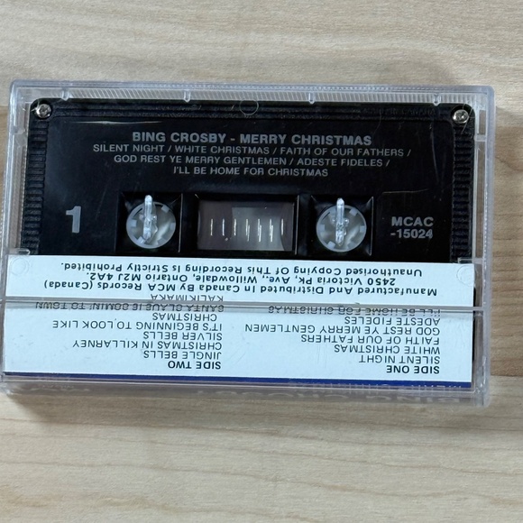 Bing Crosby Merry Christmas Cassette VINTAGE GUC - Picture 4 of 6